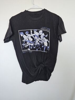 ​My Hero Academia Graphic T-Shirt Black Anime Manga Deku Bakugo Group Shot🔥